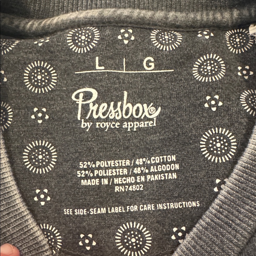 Pressbox Vanderbilt Commodores Gray Crewneck Swea… - image 2